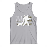 Bigfoot Camo Deer Hunting Tank Top Camo USA Flag Buck Season Sasquatch