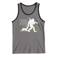Bigfoot Camo Deer Hunting Tank Top Camo USA Flag Buck Season Sasquatch