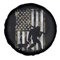Bigfoot Deer Hunting Spare Tire Cover Camo US Flag Deer Elk Buck Hunting Hunter Dad