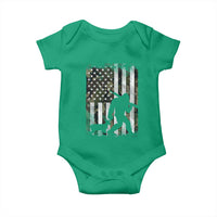 Bigfoot Deer Hunting Baby Onesie Camo US Flag Deer Elk Buck Hunting Hunter Dad