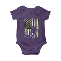 Bigfoot Deer Hunting Baby Onesie Camo US Flag Deer Elk Buck Hunting Hunter Dad