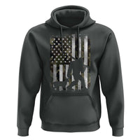 Bigfoot Deer Hunting Hoodie Camo US Flag Deer Elk Buck Hunting Hunter Dad