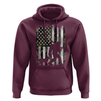 Bigfoot Deer Hunting Hoodie Camo US Flag Deer Elk Buck Hunting Hunter Dad