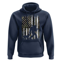 Bigfoot Deer Hunting Hoodie Camo US Flag Deer Elk Buck Hunting Hunter Dad