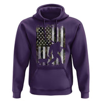 Bigfoot Deer Hunting Hoodie Camo US Flag Deer Elk Buck Hunting Hunter Dad