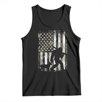 Bigfoot Deer Hunting Tank Top Camo US Flag Deer Elk Buck Hunting Hunter Dad