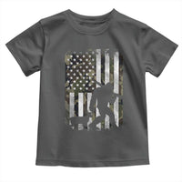 Bigfoot Deer Hunting Toddler T Shirt Camo US Flag Deer Elk Buck Hunting Hunter Dad