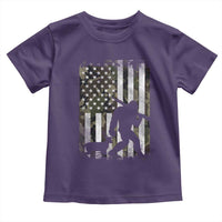 Bigfoot Deer Hunting Toddler T Shirt Camo US Flag Deer Elk Buck Hunting Hunter Dad
