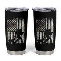 Bigfoot Deer Hunting Tumbler Cup Camo US Flag Deer Elk Buck Hunting Hunter Dad