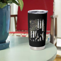 Bigfoot Deer Hunting Tumbler Cup Camo US Flag Deer Elk Buck Hunting Hunter Dad