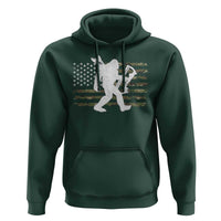 Bow Hunting Archer Bigfoot Hoodie Sasquatch Camo US Flag Hunter Dad