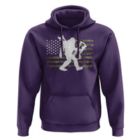 Bow Hunting Archer Bigfoot Hoodie Sasquatch Camo US Flag Hunter Dad