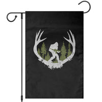 Bigfoot Gun Owner Garden Flag Retro Deer Hunting Sasquatch Hunter Dad