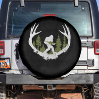 Bigfoot Gun Owner Spare Tire Cover Retro Deer Hunting Sasquatch Hunter Dad