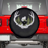 Bigfoot Gun Owner Spare Tire Cover Retro Deer Hunting Sasquatch Hunter Dad
