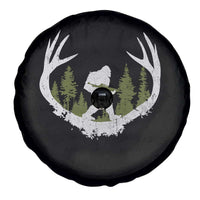 Bigfoot Gun Owner Spare Tire Cover Retro Deer Hunting Sasquatch Hunter Dad