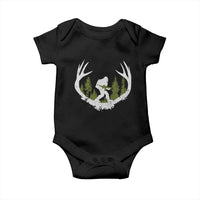 Bigfoot Gun Owner Baby Onesie Retro Deer Hunting Sasquatch Hunter Dad