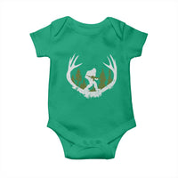 Bigfoot Gun Owner Baby Onesie Retro Deer Hunting Sasquatch Hunter Dad