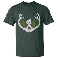 Bigfoot Gun Owner T Shirt Retro Deer Hunting Sasquatch Hunter Dad