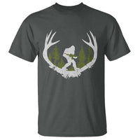 Bigfoot Gun Owner T Shirt Retro Deer Hunting Sasquatch Hunter Dad