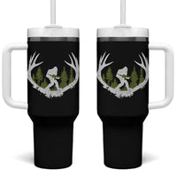 Bigfoot Gun Owner Tumbler With Handle Retro Deer Hunting Sasquatch Hunter Dad