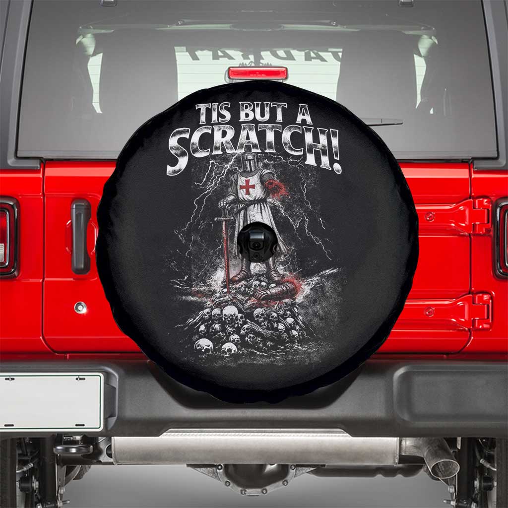 Funny Tis But A Scratch Medieval Warrior Knight Spare Tire Cover Funny Gift Sarcastic Quote
