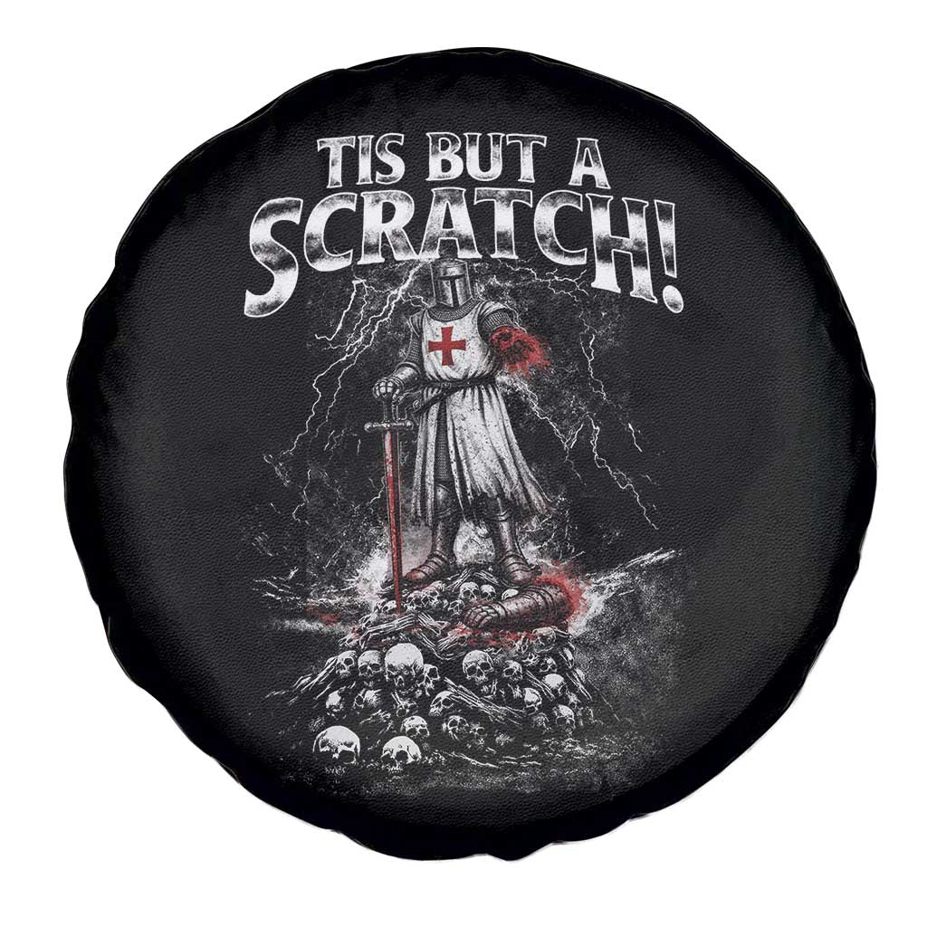 Funny Tis But A Scratch Medieval Warrior Knight Spare Tire Cover Funny Gift Sarcastic Quote