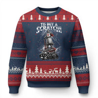 Funny Tis But A Scratch Medieval Warrior Knight Ugly Christmas Sweater Funny Gift Sarcastic Quote