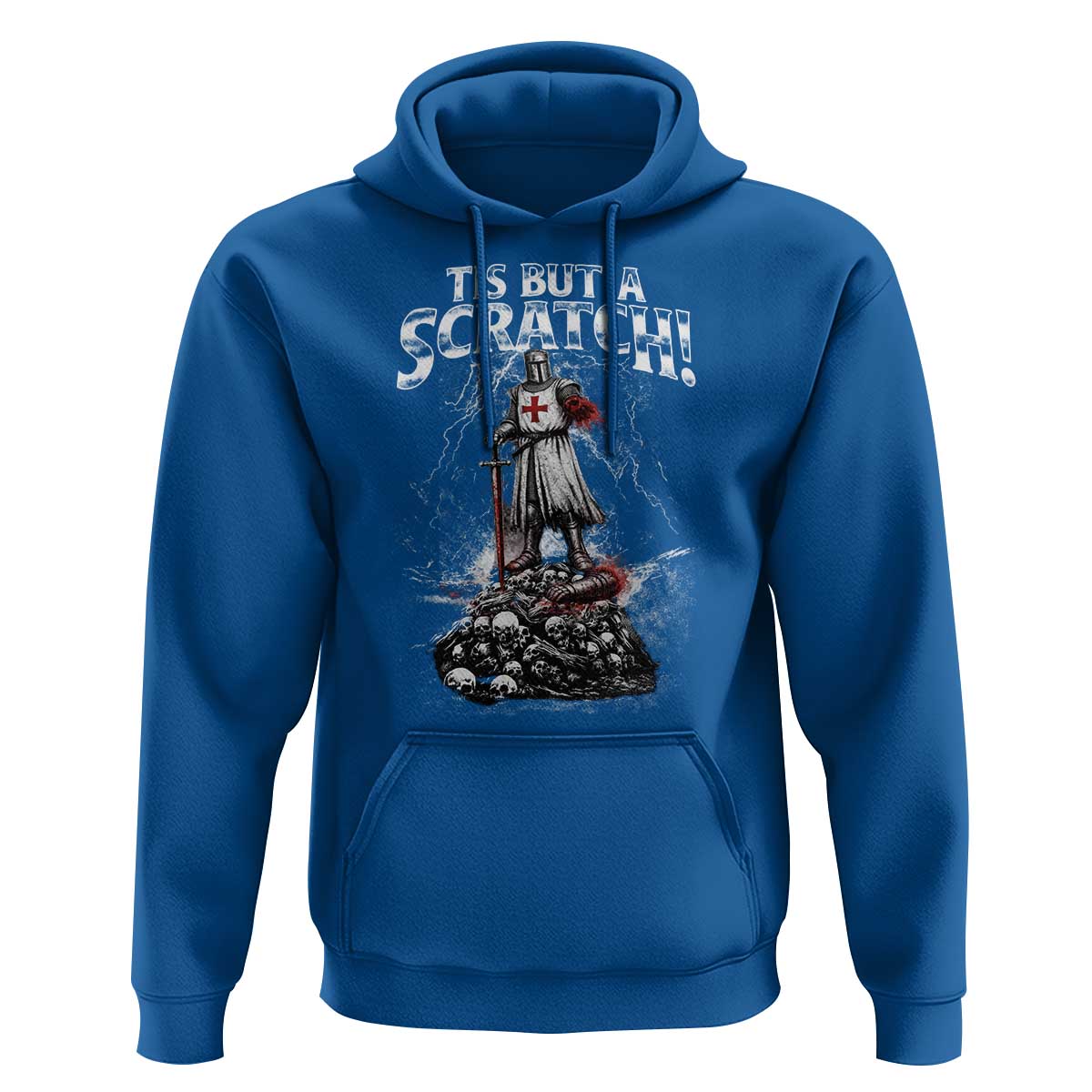 Funny Tis But A Scratch Medieval Warrior Knight Hoodie Funny Gift Sarcastic Quote