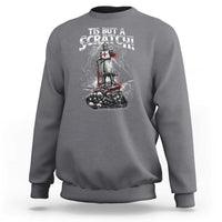 Funny Tis But A Scratch Medieval Warrior Knight Sweatshirt Funny Gift Sarcastic Quote