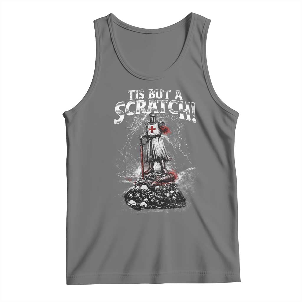 Funny Tis But A Scratch Medieval Warrior Knight Tank Top Funny Gift Sarcastic Quote
