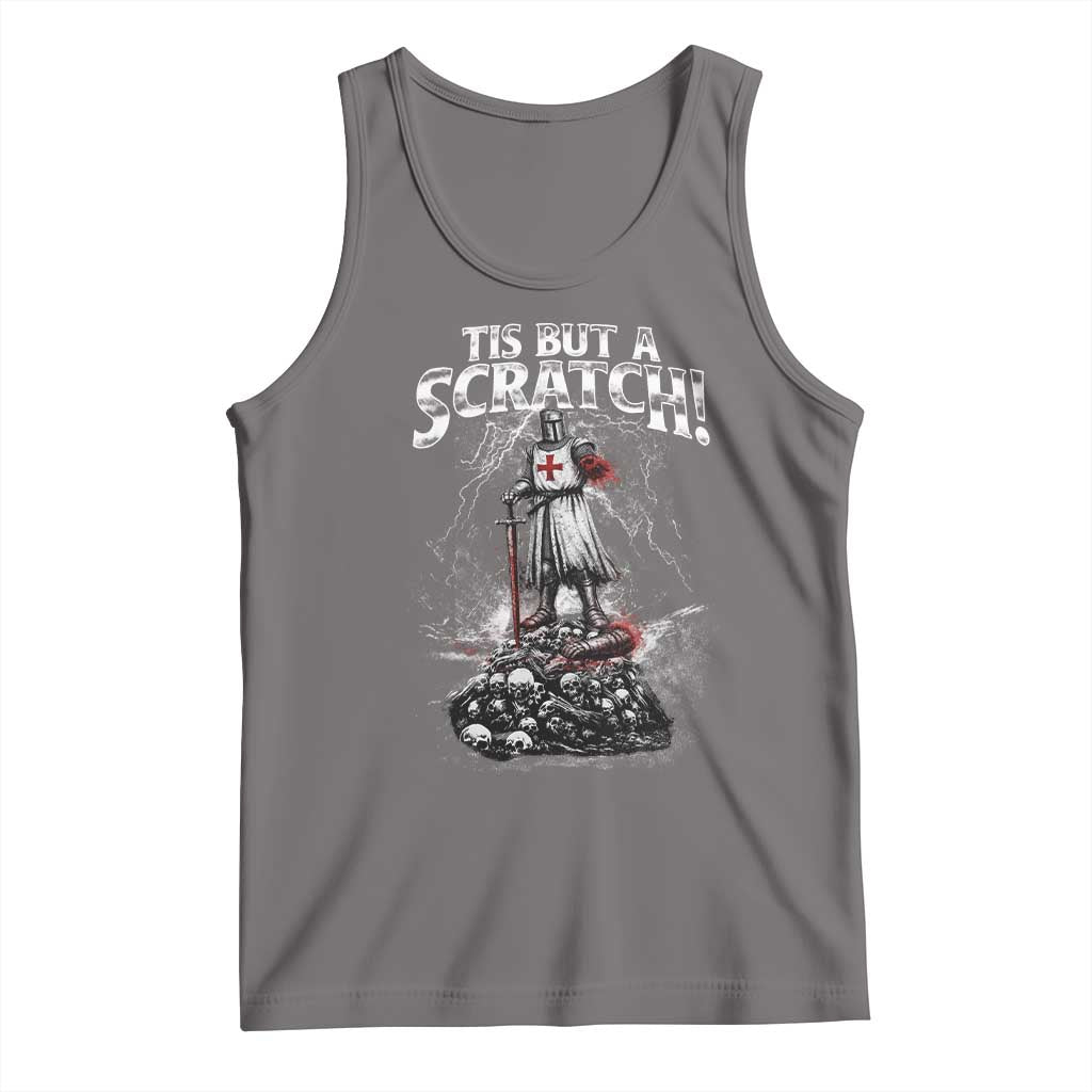 Funny Tis But A Scratch Medieval Warrior Knight Tank Top Funny Gift Sarcastic Quote