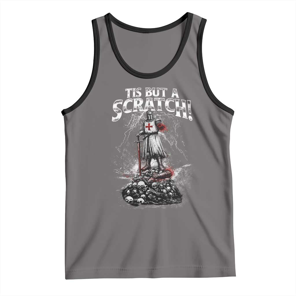 Funny Tis But A Scratch Medieval Warrior Knight Tank Top Funny Gift Sarcastic Quote