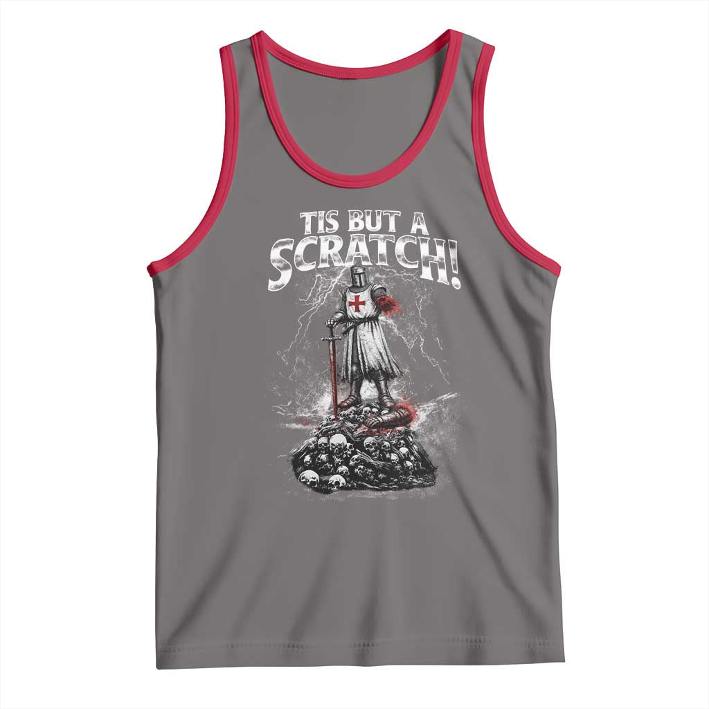 Funny Tis But A Scratch Medieval Warrior Knight Tank Top Funny Gift Sarcastic Quote