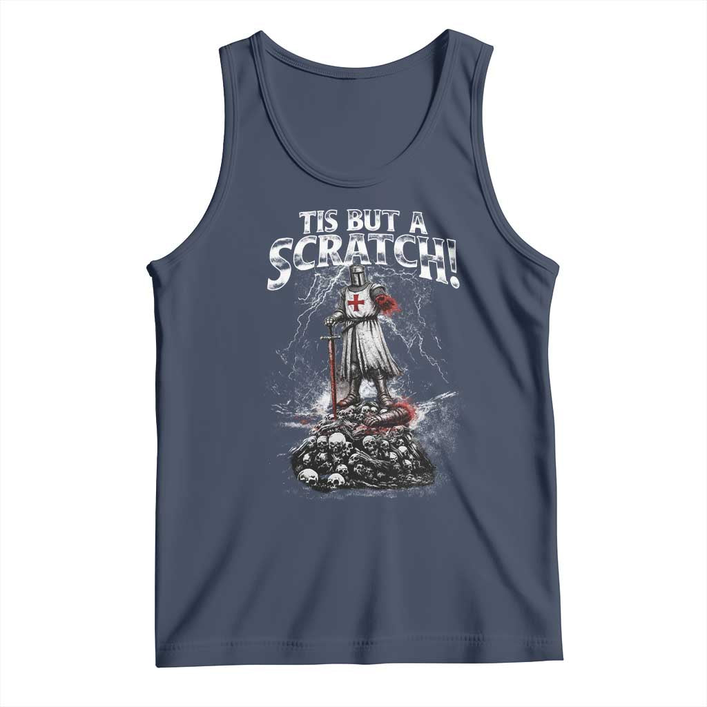 Funny Tis But A Scratch Medieval Warrior Knight Tank Top Funny Gift Sarcastic Quote