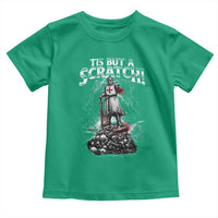 Funny Tis But A Scratch Medieval Warrior Knight Toddler T Shirt Funny Gift Sarcastic Quote
