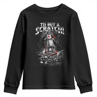 Funny Tis But A Scratch Medieval Warrior Knight Youth Sweatshirt Funny Gift Sarcastic Quote