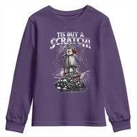 Funny Tis But A Scratch Medieval Warrior Knight Youth Sweatshirt Funny Gift Sarcastic Quote