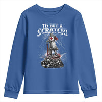 Funny Tis But A Scratch Medieval Warrior Knight Youth Sweatshirt Funny Gift Sarcastic Quote