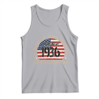 90th Birthday Tank Top Vintage 1936 90 Year Old Birthday USA Flag