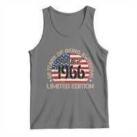 60th Birthday Tank Top Vintage 1966 60 Year Old Birthday USA Flag