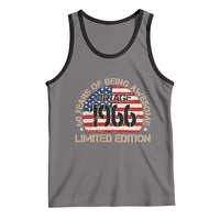 60th Birthday Tank Top Vintage 1966 60 Year Old Birthday USA Flag