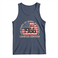 60th Birthday Tank Top Vintage 1966 60 Year Old Birthday USA Flag