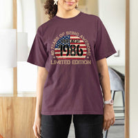 40th Birthday T Shirt For Women Vintage 1986 40 Year Old Birthday USA Flag