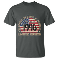 30th Birthday T Shirt Vintage 1996 30 Year Old Birthday USA Flag