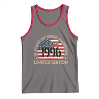 30th Birthday Tank Top Vintage 1996 30 Year Old Birthday USA Flag
