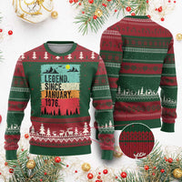 Personalized 1976 Birthday Ugly Christmas Sweater Custom Date Vintage Retro 50th Birthday Gifts 50 Years Old