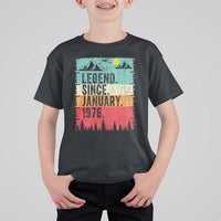 Personalized 1976 Birthday T Shirt For Kid Custom Date Vintage Retro 50th Birthday Gifts 50 Years Old