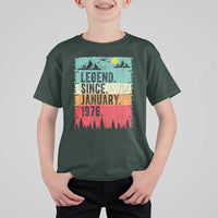 Personalized 1976 Birthday T Shirt For Kid Custom Date Vintage Retro 50th Birthday Gifts 50 Years Old