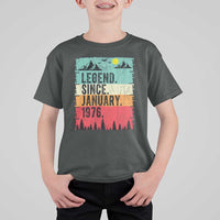 Personalized 1976 Birthday T Shirt For Kid Custom Date Vintage Retro 50th Birthday Gifts 50 Years Old